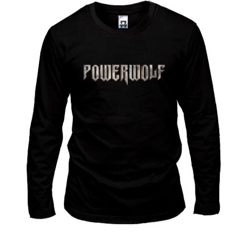 Мужской лонгслив с логотипом рок-группы Powerwolf