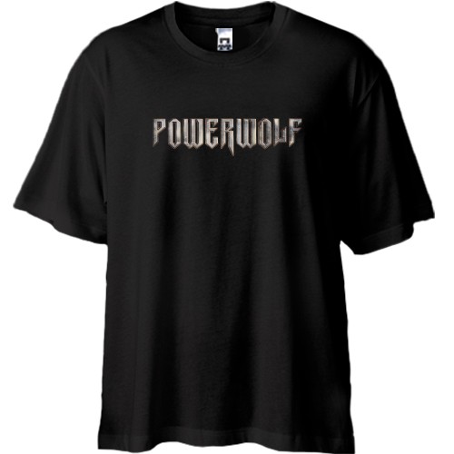 Футболка oversize с логотипом рок-группы Powerwolf