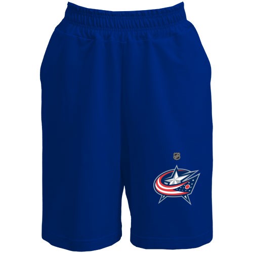 Мужские шорты с логотипом хоккейного клуба Columbus Blue Jackets и эмблемой NHL