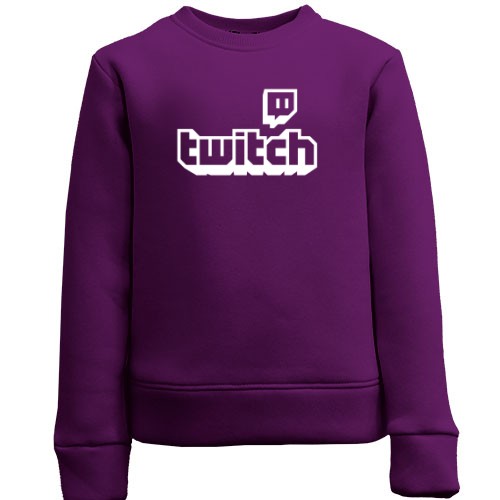 Детский свитшот с голографическим логотипом Twitch