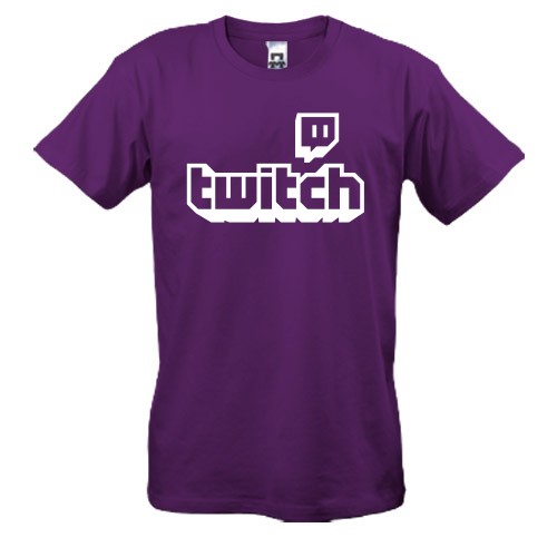 Чоловіча футболка з голографічним логотипом Twitch