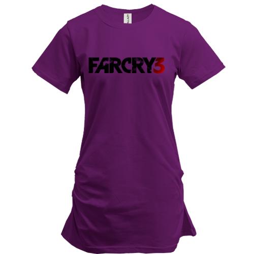 Подовжена футболка з написом Far Cry 3