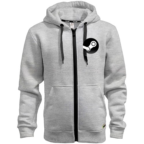 Худі на блискавці з логотипом Steam