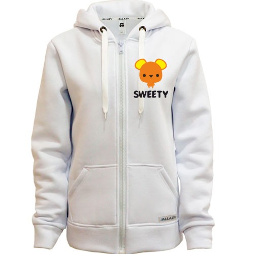 Женская толстовка на молнии SWEETY