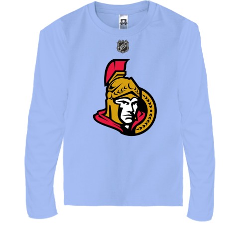Дитячий лонгслів з логотипом хокейного клубу «Ottawa Senators» та емблемою NHL