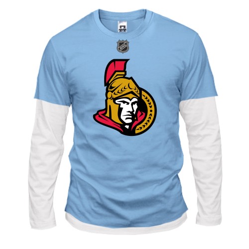 Мужской лонгслив Комби с логотипом хоккейного клуба «Ottawa Senators» и эмблемой NHL
