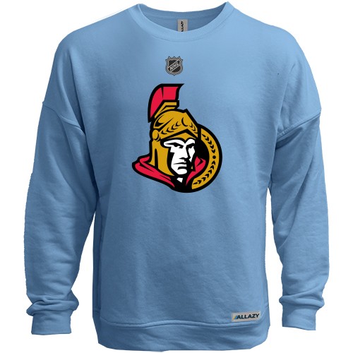 Свитшот без начеса с логотипом хоккейного клуба «Ottawa Senators» и эмблемой NHL