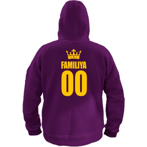 Худи фамилия и номер с короной