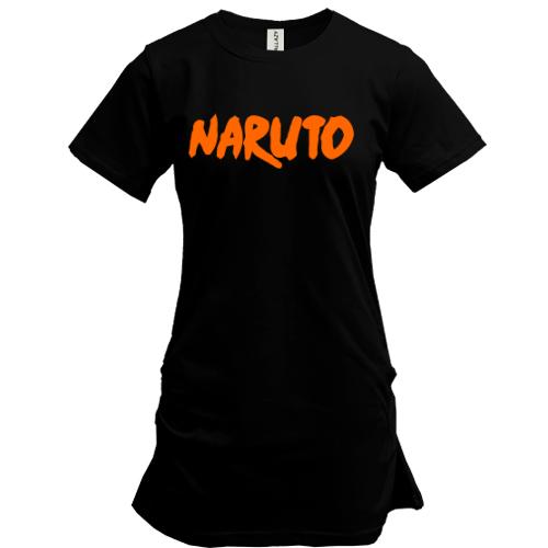 Подовжена футболка Наруто (напис)