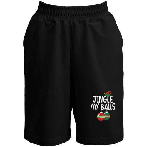 Мужские шорты с елочными шарами и двусмысленной надписью «JINGLE MY BALLS»