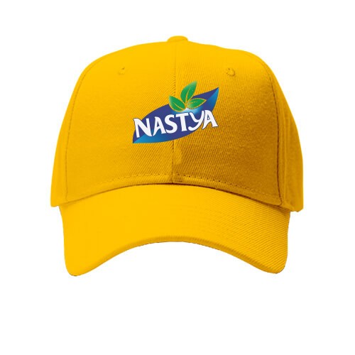 Детская Кепка с принтом в стиле логотипа Nestea и надписью «NASTYa»