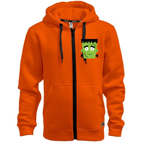 Мужская толстовка на молнии с добрым Франкенштейном