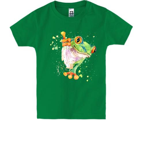 Детская футболка с древесной лягушкой