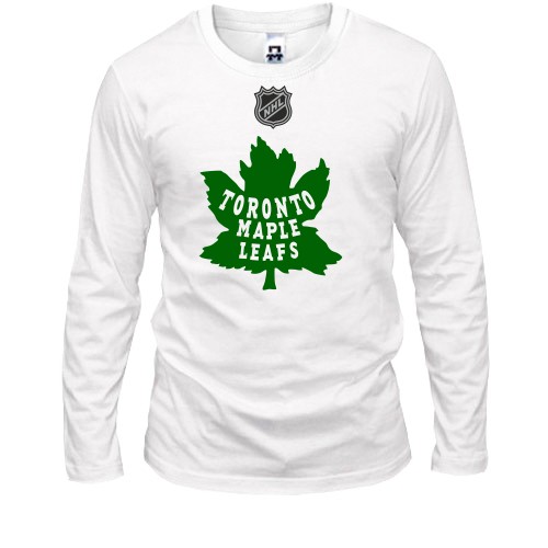 Мужской лонгслив с логотипом хоккейного клуба «Toronto Maple Leafs» и эмблемой NHL
