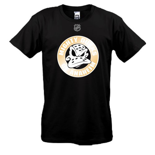 Футболка черная Anaheim Ducks (маска)