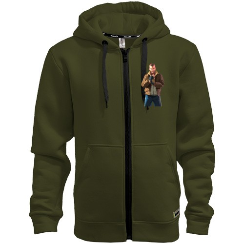 Мужская толстовка на молнии с Нико Белликом (GTA 4)