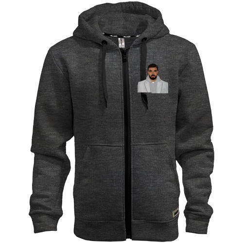 Чоловіча толстовка на блискавці з Drake в пальто