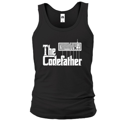 Мужская майка с надписью «The Codefather»