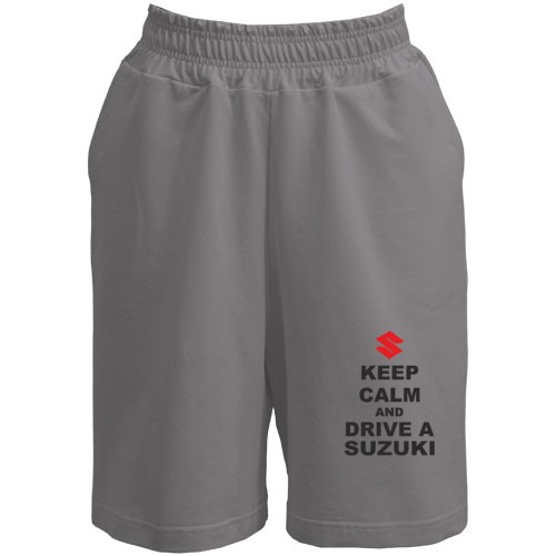 Чоловічі шорти Keep calm and drive a SUZUKI