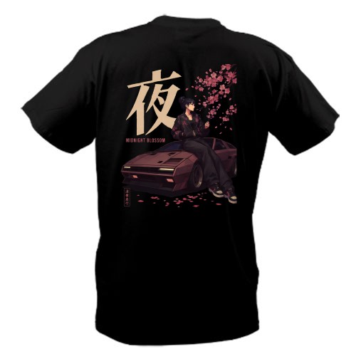 Мужская футболка Midnight blossom