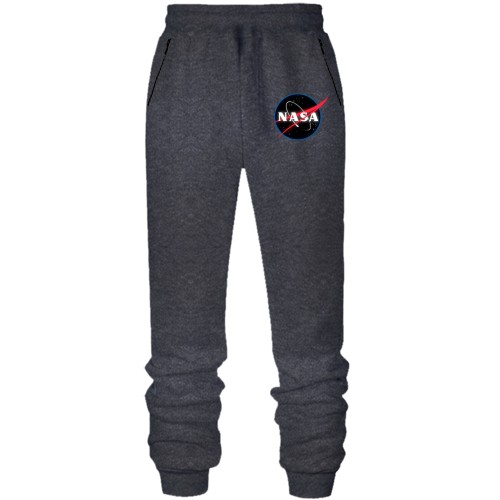 Мужские спортивные штаны с логотипом Nasa (black)
