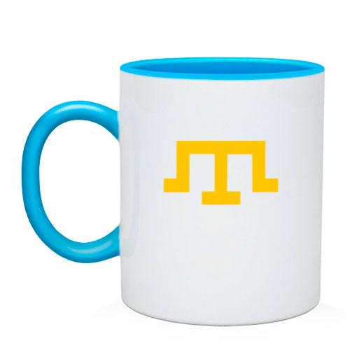 Чашка з тамгою (символом кримських татар)