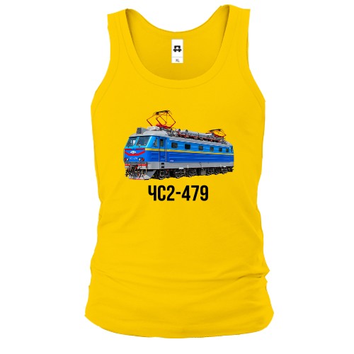 Мужская майка с электровозом ЧС2-479