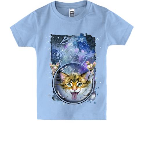 Детская футболка c котом 