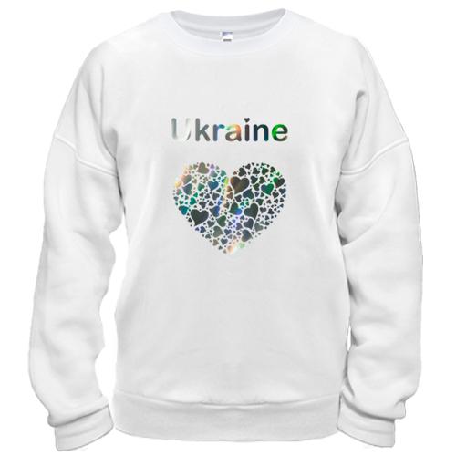 Свитшот Ukraine - сердце (голограмма)