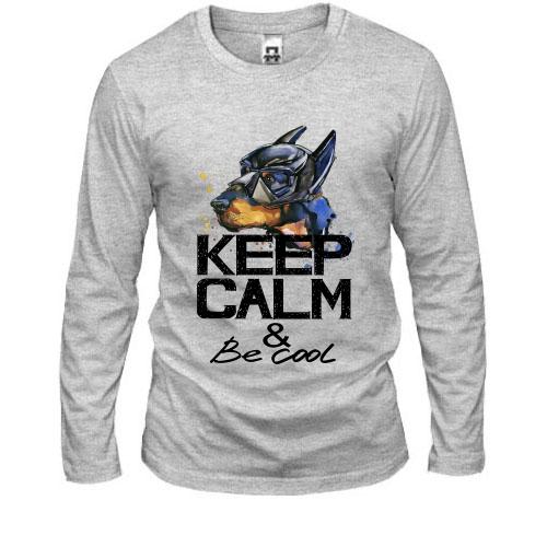 Лонгслів з доберманом 