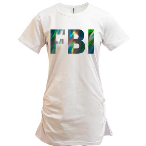 Подовжена футболка FBI (голограма)