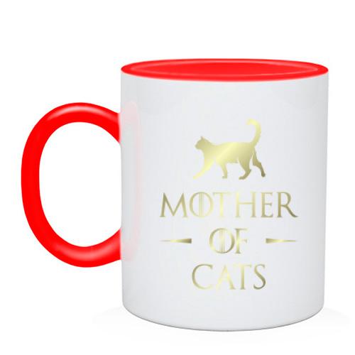 Чашка Mother of cats (кошачья мама)
