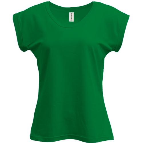 Жіноча зелена футболка PANI 
