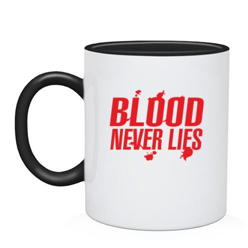 Чашка Blood never lies