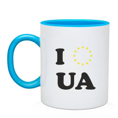 Чашка Люблю Європейську Україну