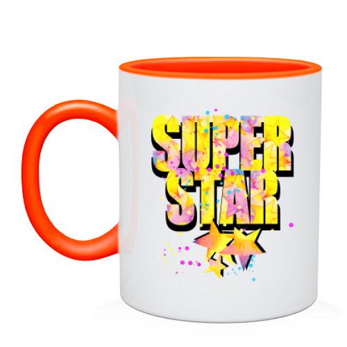 Чашка Super star (звёзды)