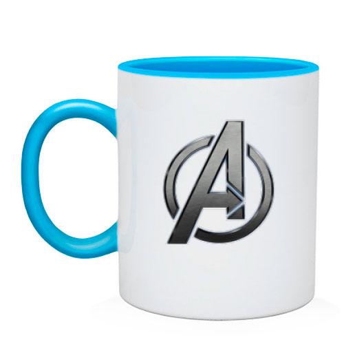 Чашка с логотипом мстителей
