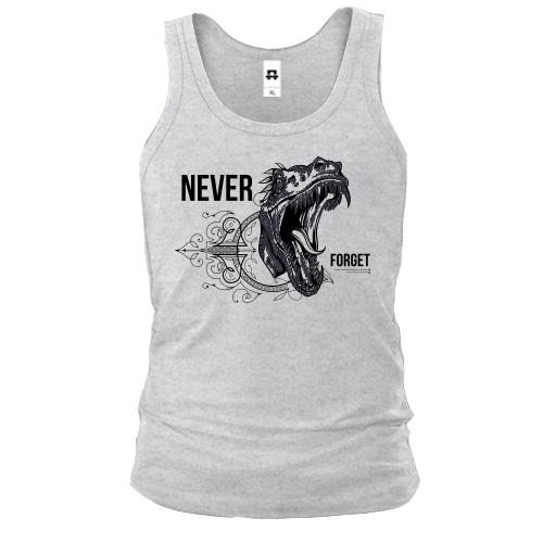 Чоловіча майка Never forget Dinosaur