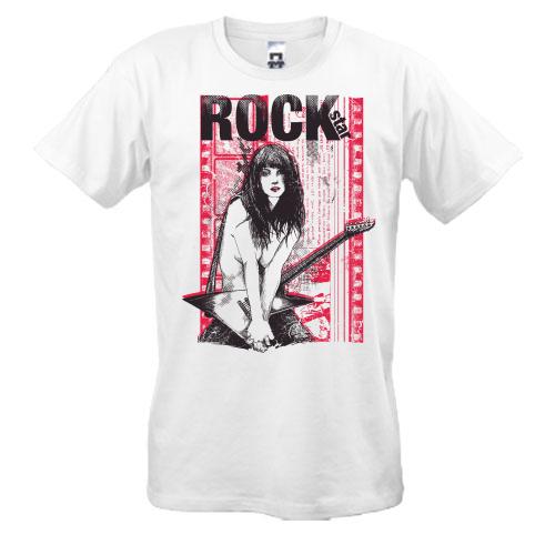 Футболка rock star girl