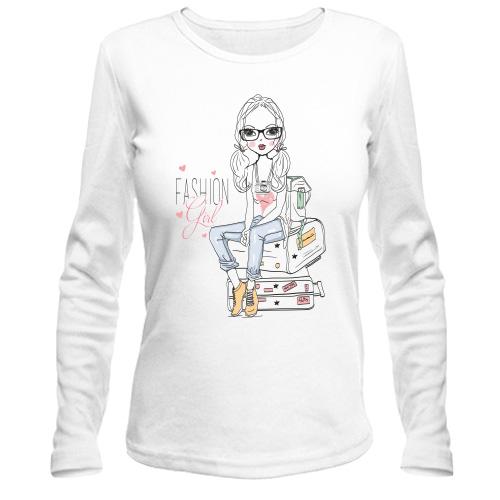 Лонгслив fashion girl