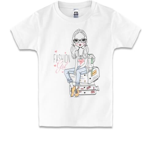Дитяча футболка fashion girl