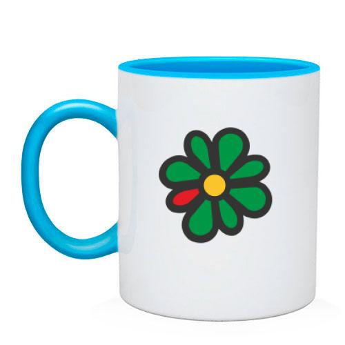 Чашка с логотипом ICQ