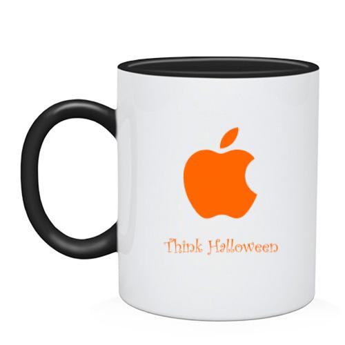 Чашка Apple - Think halloween