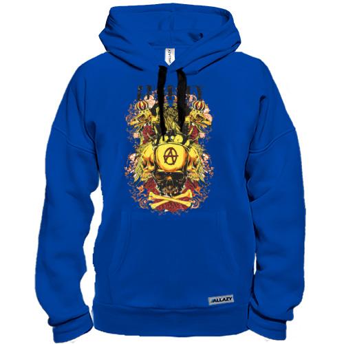 Толстовка anarchy golden skull