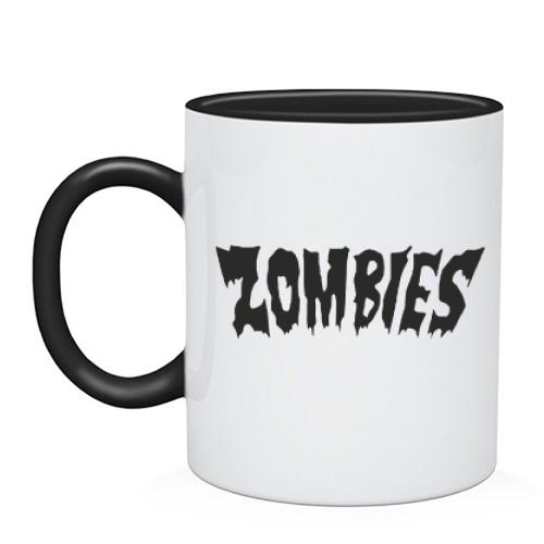 Чашка  з написом Zombies