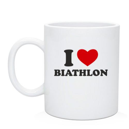 Чашка Я люблю Біатлон - I love Biathlon