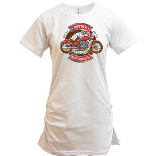 Подовжена футболка american motorcycles custom