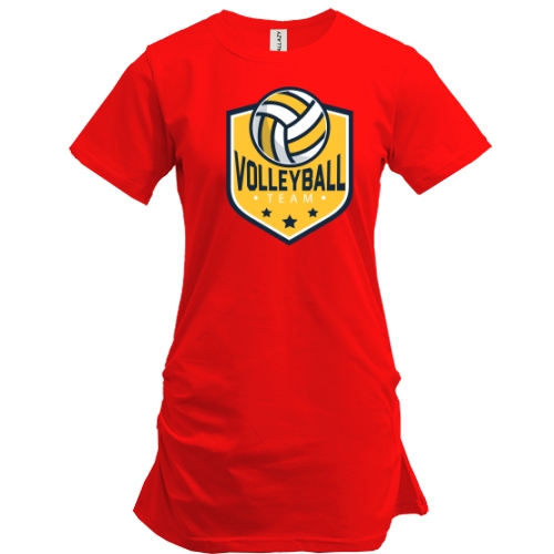 Подовжена футболка volleyball team logo