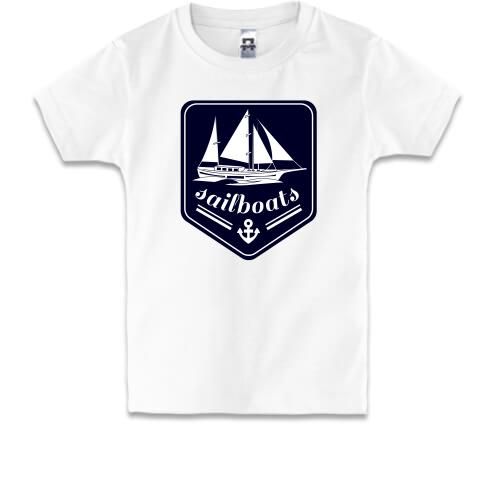 Детская футболка sailboats