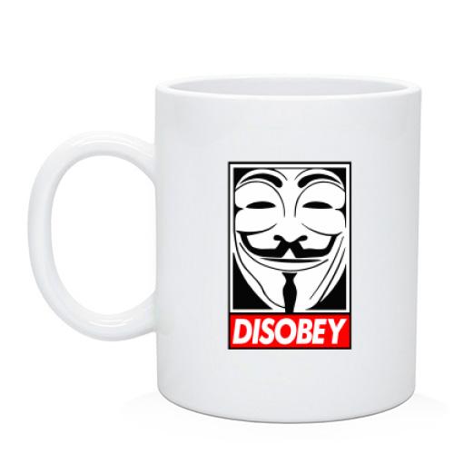 Чашка Disobey ananymus